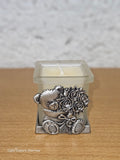 Bear Holding Flowers Candle