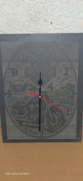 Harley Davidson Clock on Slate