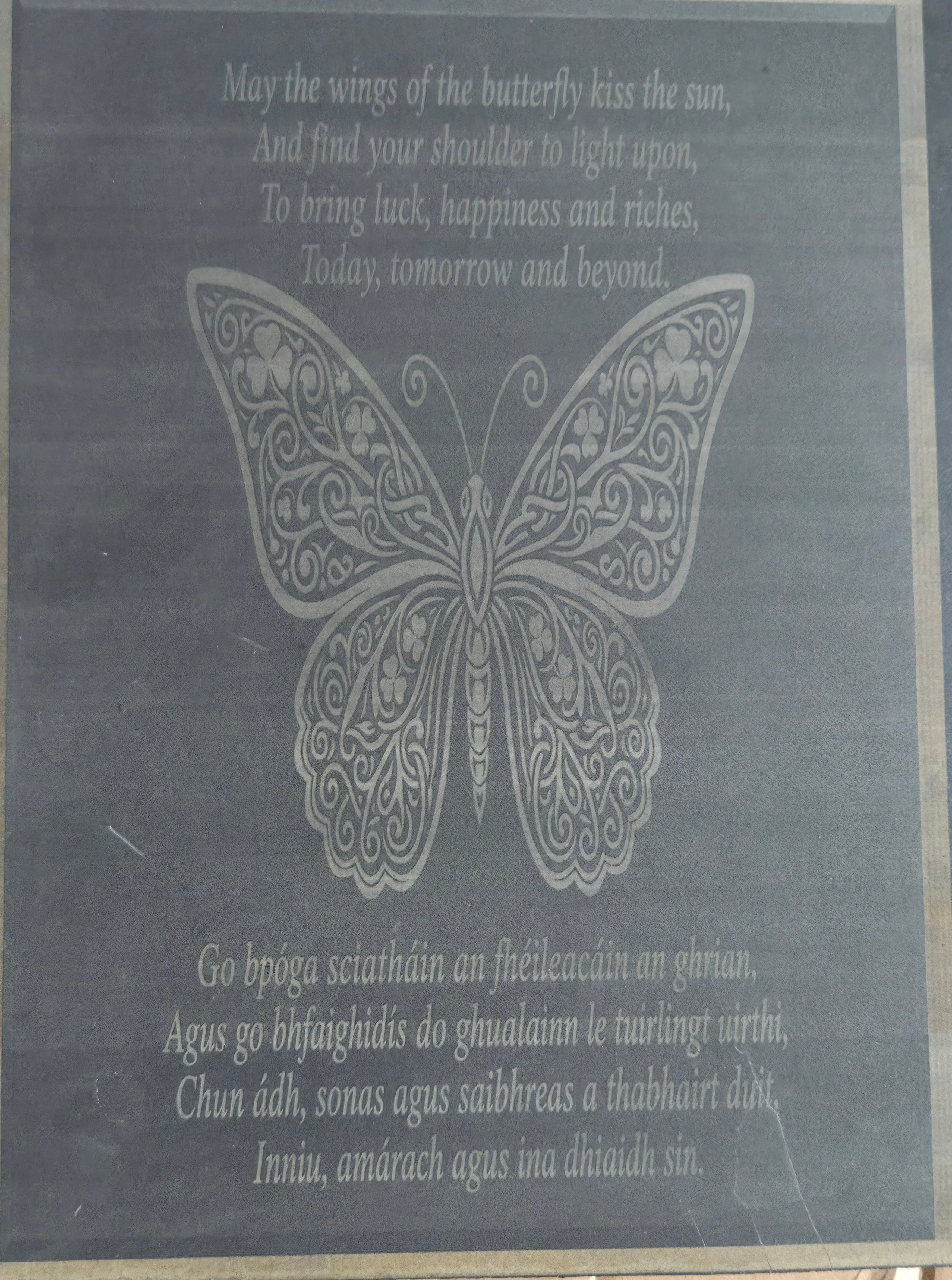 Celtic Blessing Laser-Engraved Slate Plaque: A Gift of Joy and Tradition