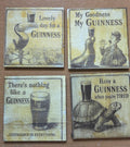 Vintage Guinness Coaster Set – Set of 4