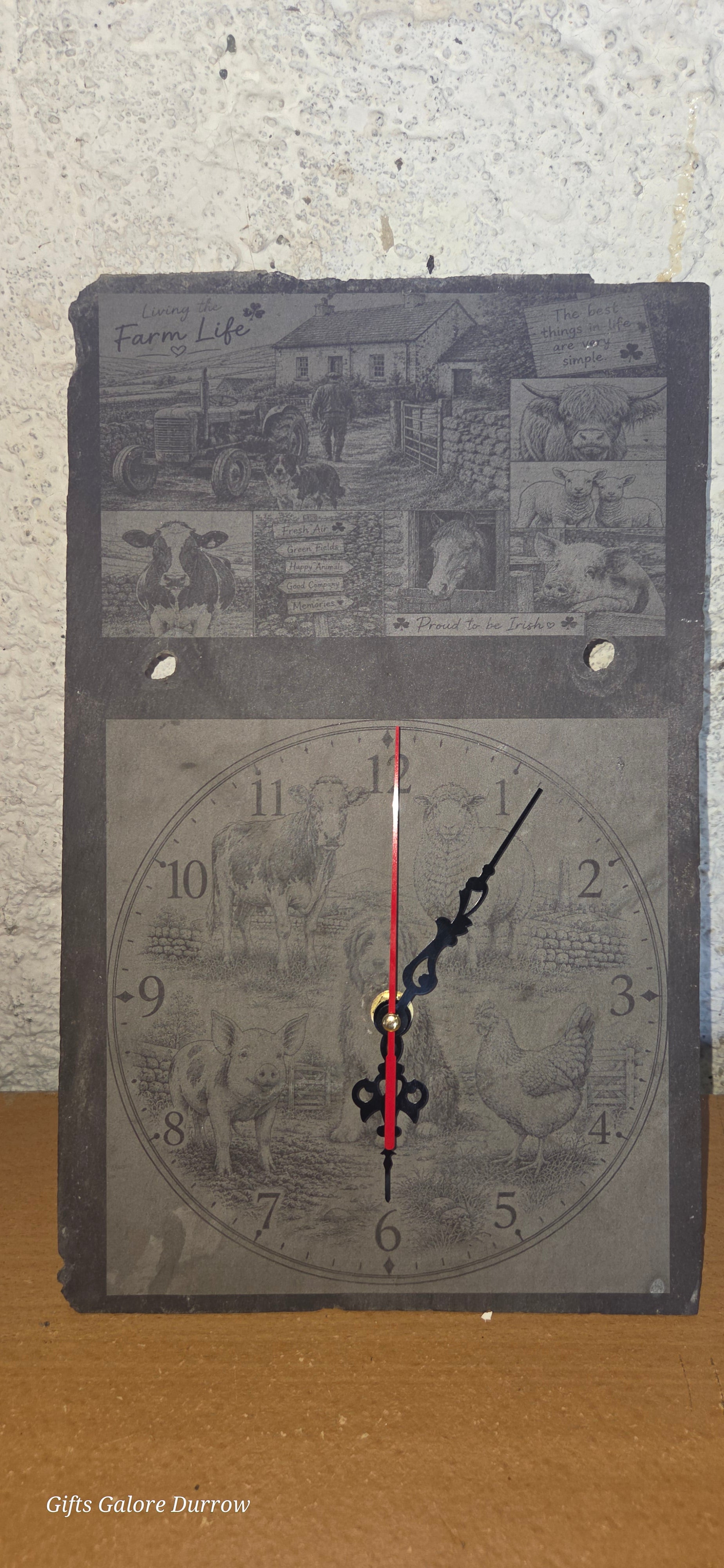 Living the Farm Life – Irish Slate Clock