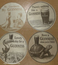 Vintage Guinness Wooden Coaster Set
