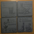 Vintage Guinness Slate Coaster Set